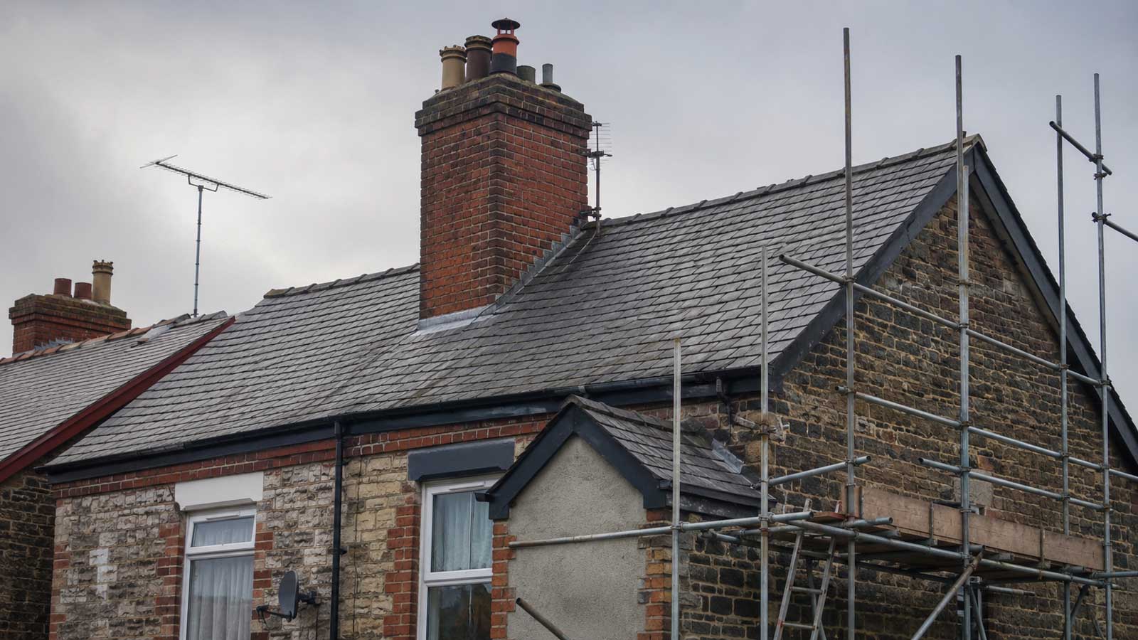 Roofing detail relevant to roof repair costs in stockport